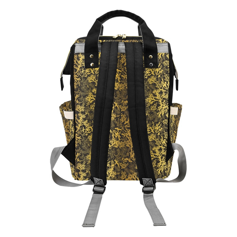 Seaweed Print Design LKS303 Diaper Bag Backpack