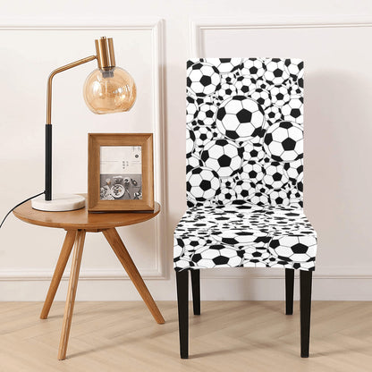Soccer Ball Print Design LKS301 Dining Chair Slipcover