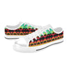 Serape Print Design LKS307 Women's White Low Top Shoes