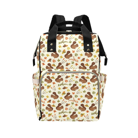 Squirrel Print Design LKS3010 Diaper Bag Backpack