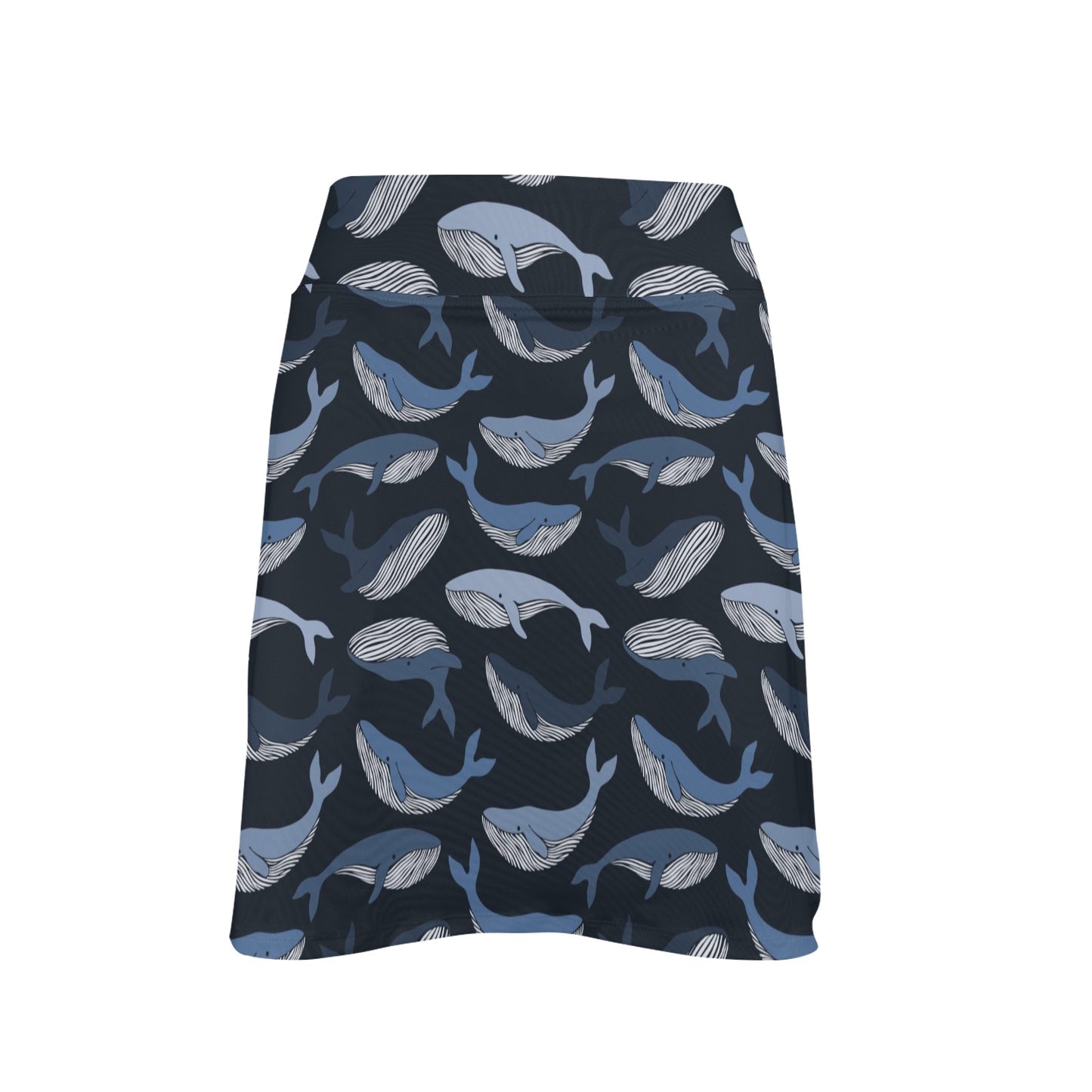 Whale Print Design LKS301 17" Golf & Pickleball Skort with Pockets