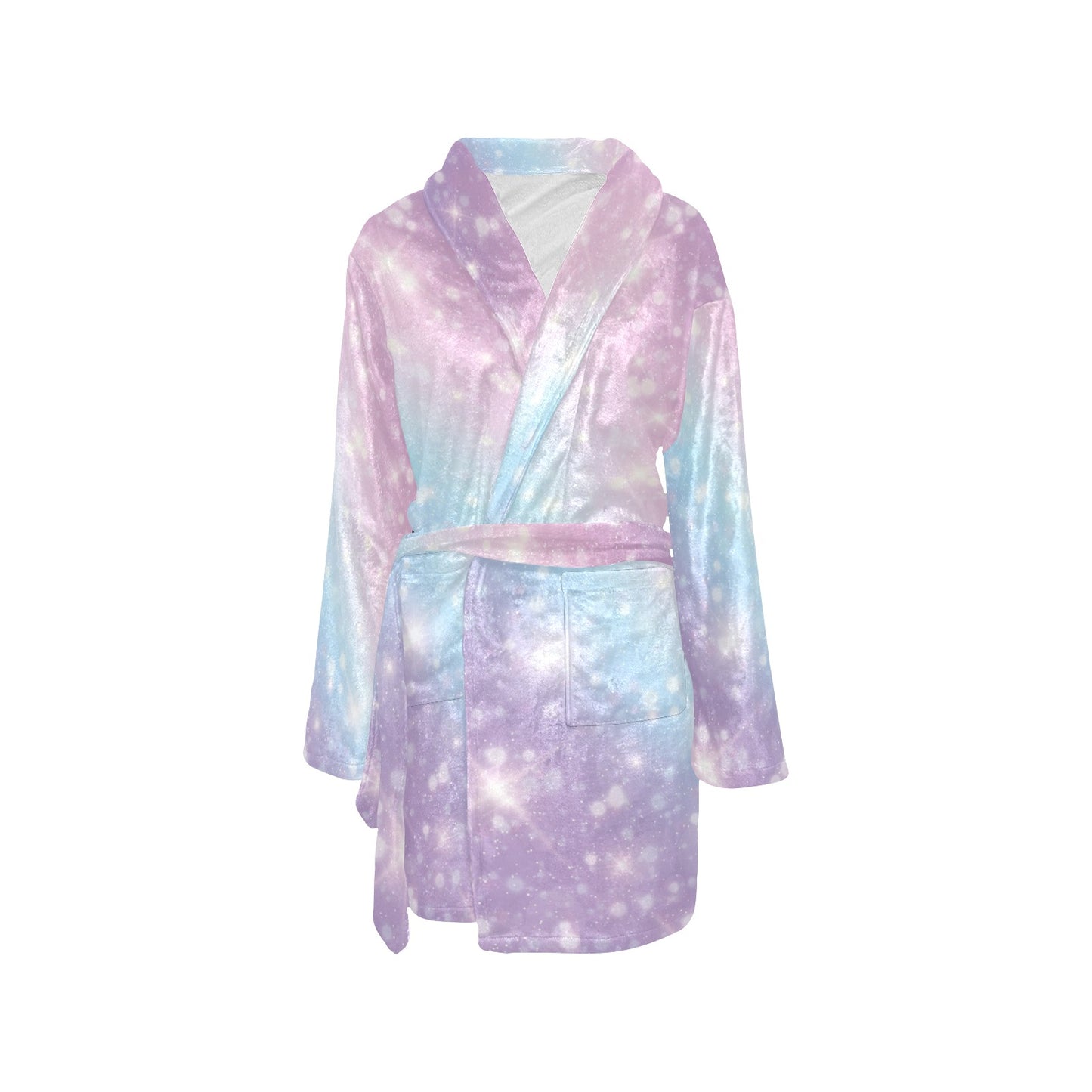 Cosmic Pastel Pattern Print Design 02 Women's Fleece Robe