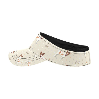 Russell Terriers With Bone Print Design LKS302 Unisex Sun Visor