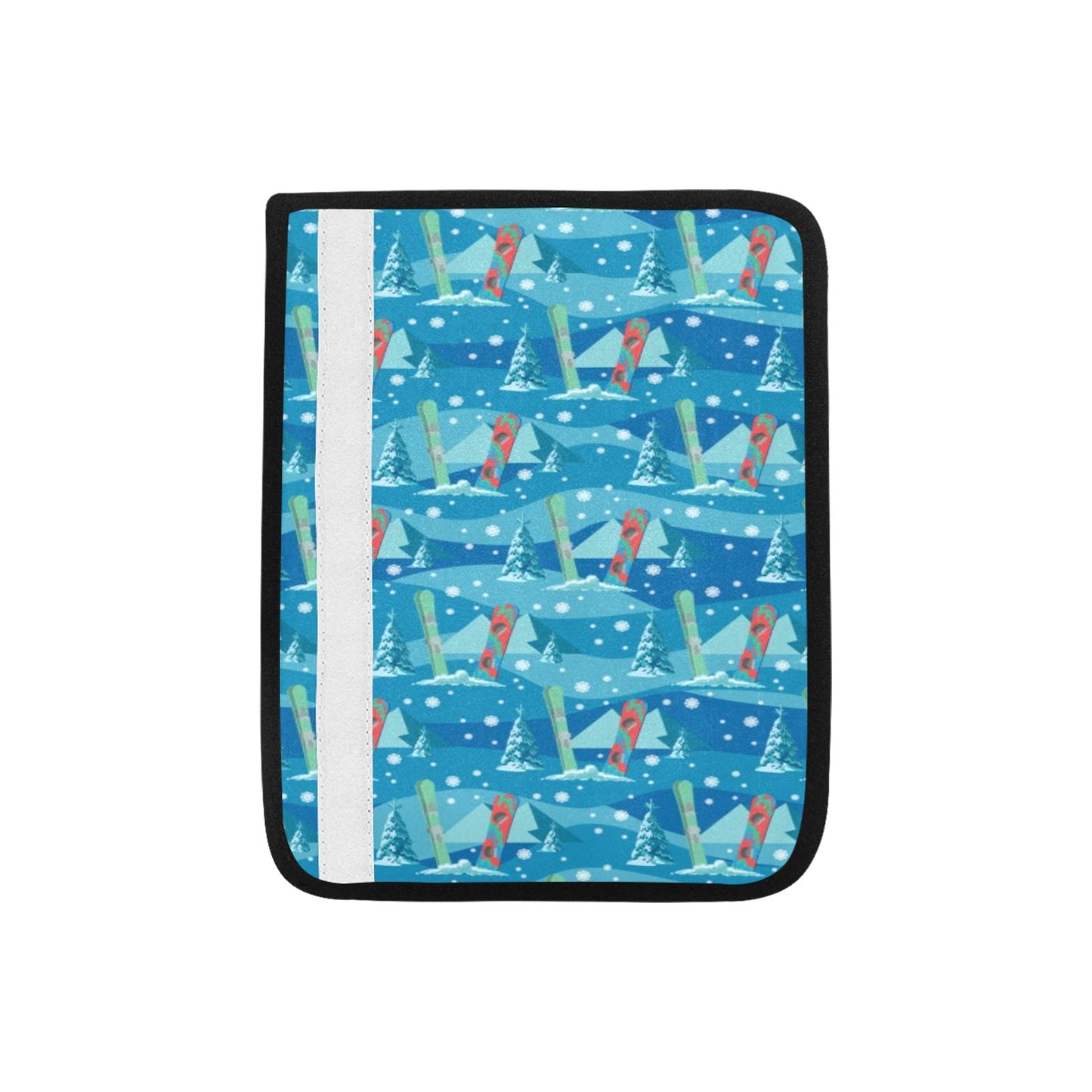 Snowboard Print Design LKS301 Car Seat Belt Cover