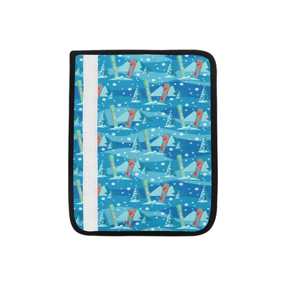 Snowboard Print Design LKS301 Car Seat Belt Cover