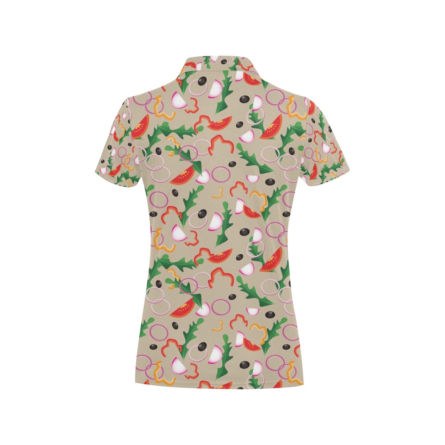Salad Print Design LKS303 Women's Polo Shirt