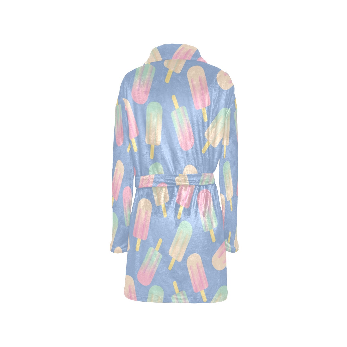 Ice Cream Pattern Print Design 05 Women's Fleece Robe
