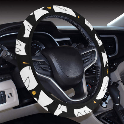 Goose Print Design LKS401 Steering Wheel Cover with Elastic Edge