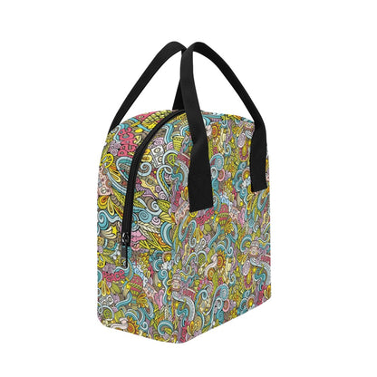 Hippie Print Design LKS301 Insulated Lunch Bag