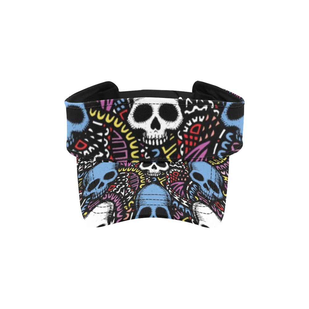 Skull Print Design LKS305 Unisex Sun Visor