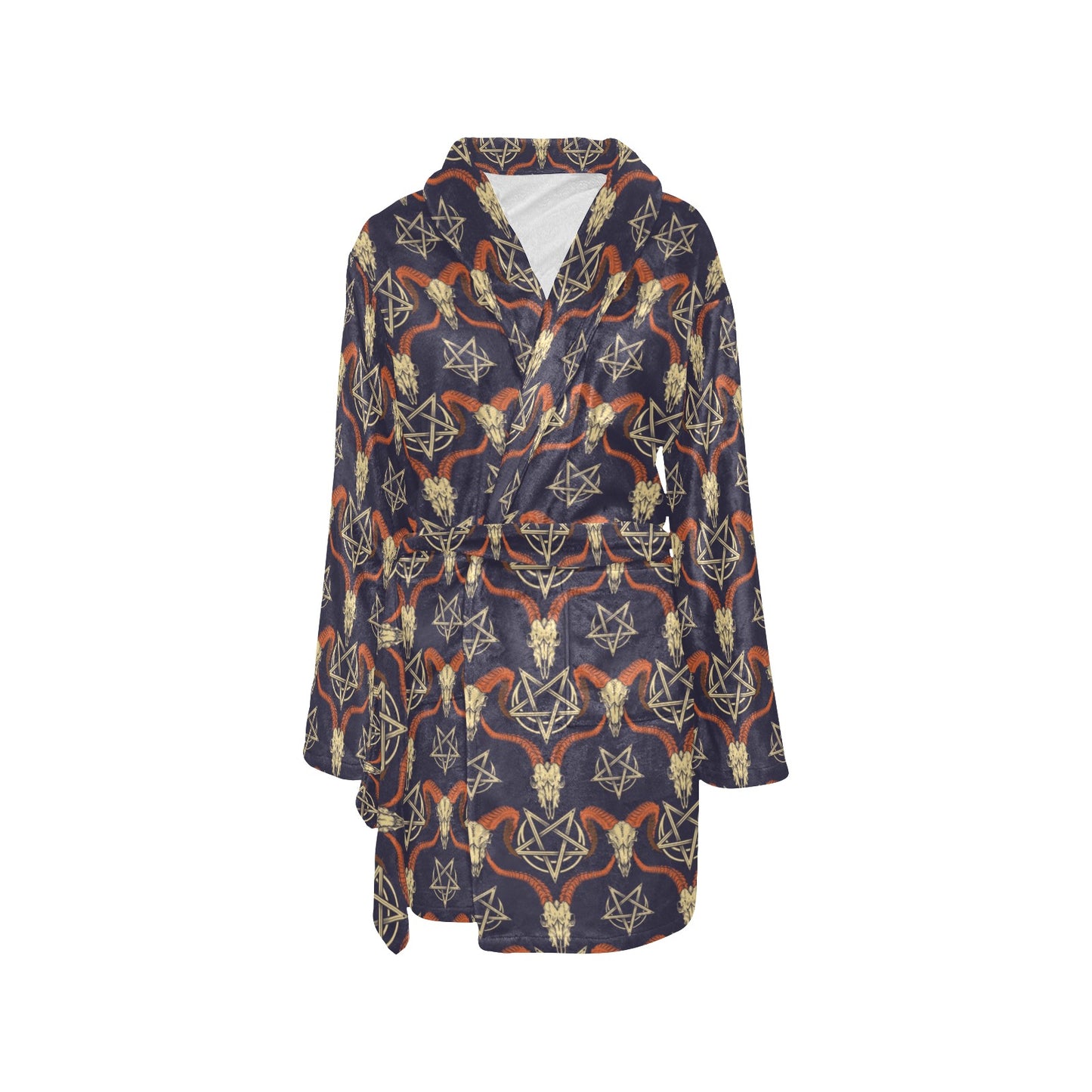 Buffalo Head Print Design LKS403 Women's Fleece Robe