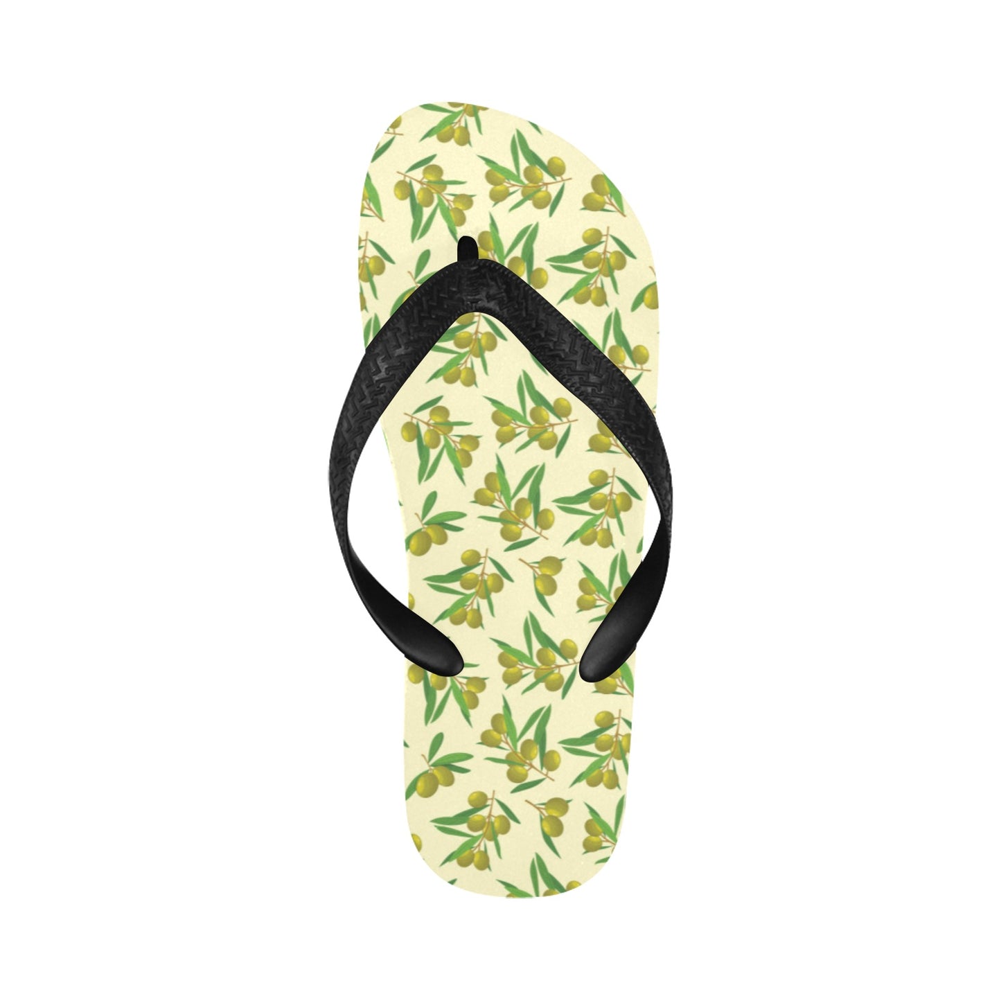 Olive Print Design LKS302 Flip Flops