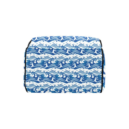 Wave Print Design LKS303 Diaper Bag Backpack