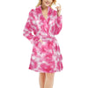 Tie Dye Pink Print Design LKS304 Women's Fleece Robe