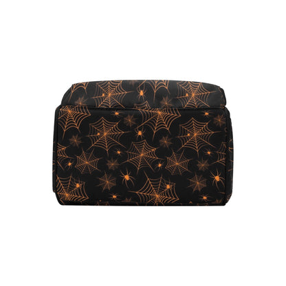 Spider Web Print Design LKS306 Diaper Bag Backpack