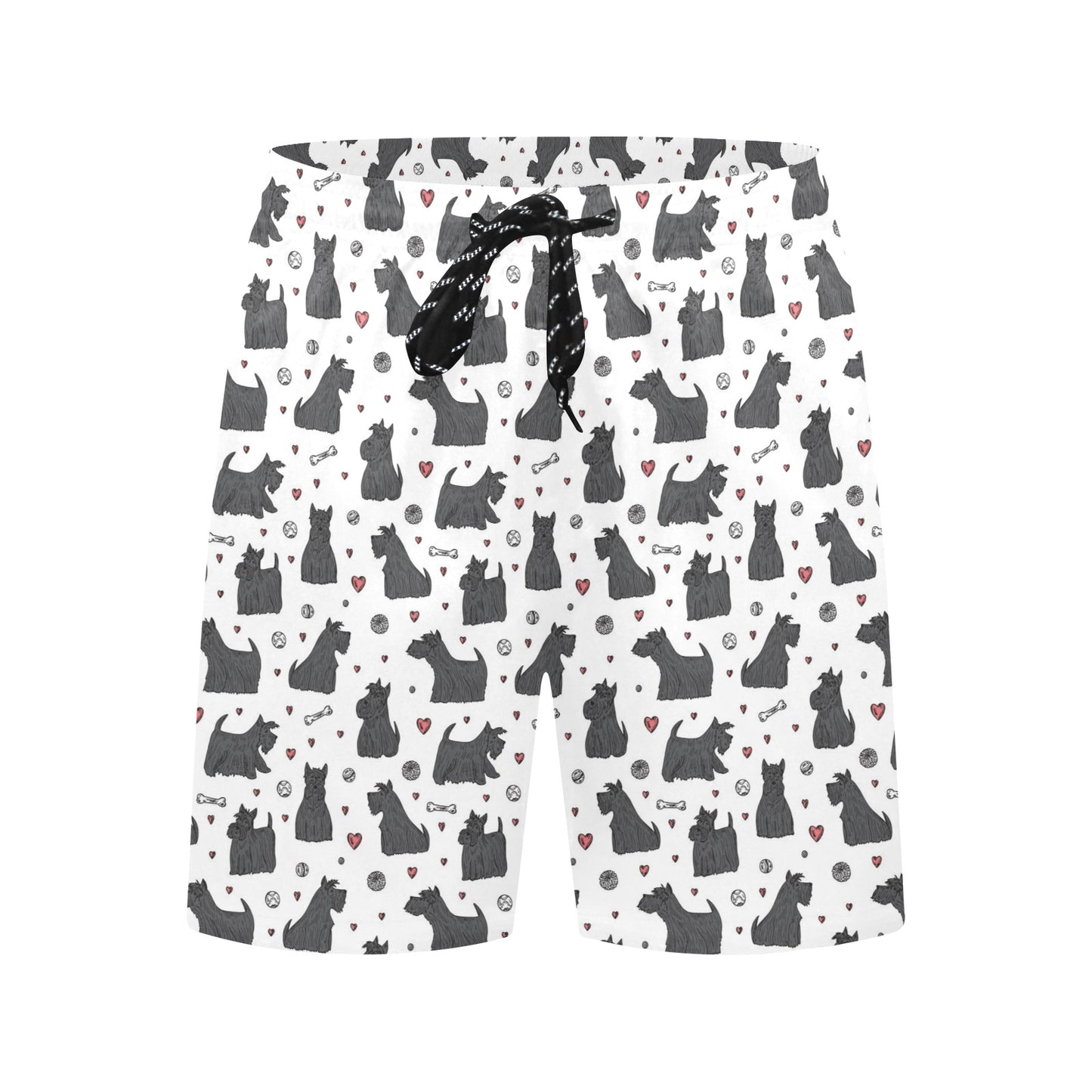 Scottish Terriers Print Design LKS3015 Men's Swim Trunks Beach Shorts