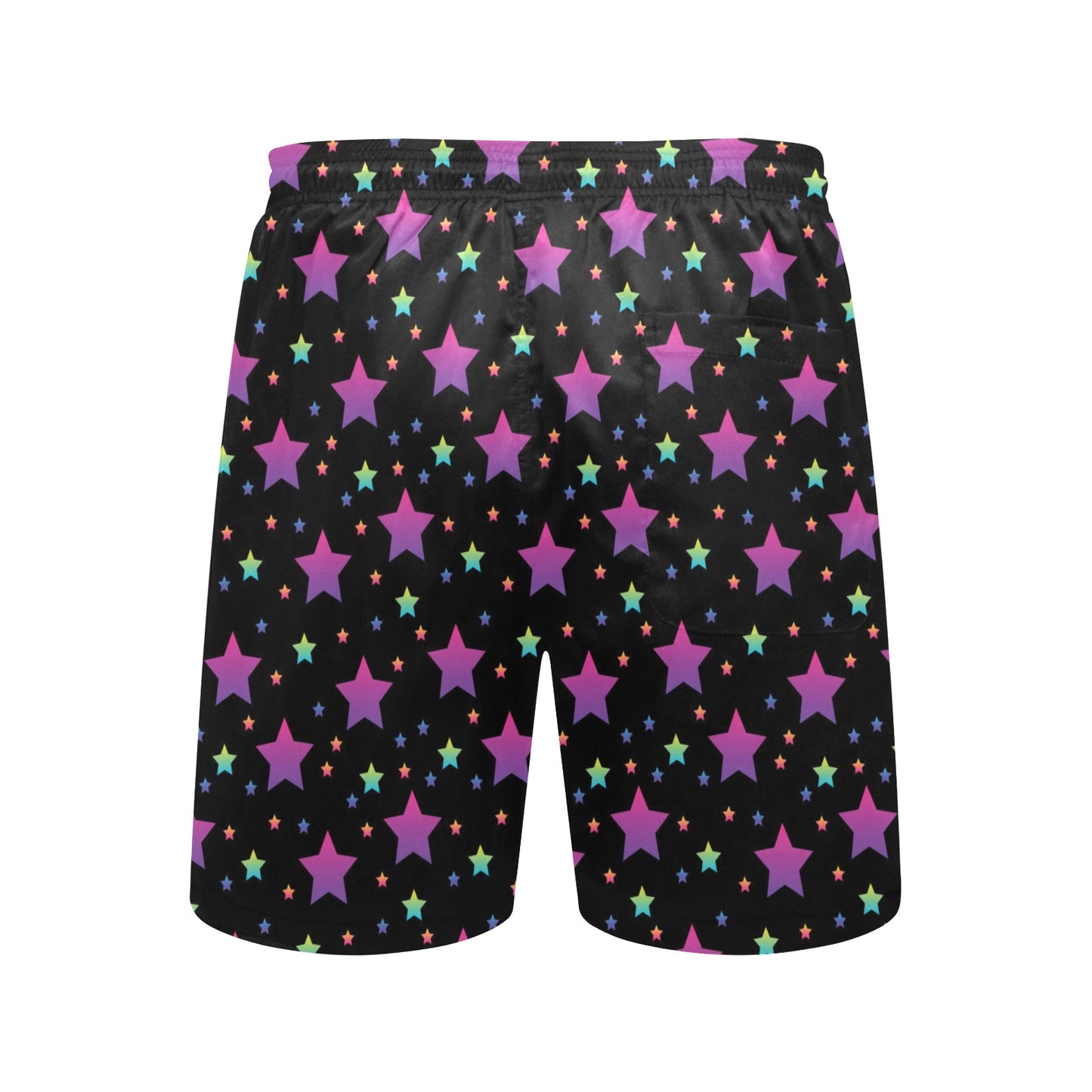 Star Print Design LKS305 Men's Swim Trunks Beach Shorts