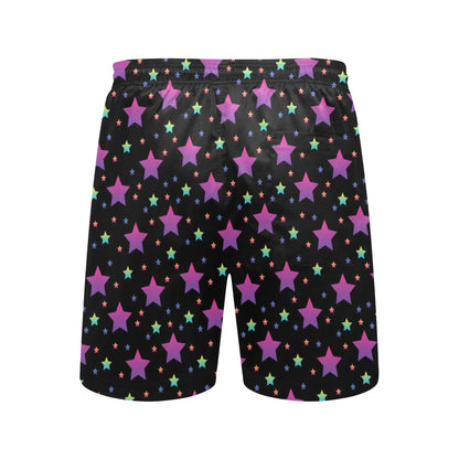 Star Print Design LKS305 Men's Swim Trunks Beach Shorts
