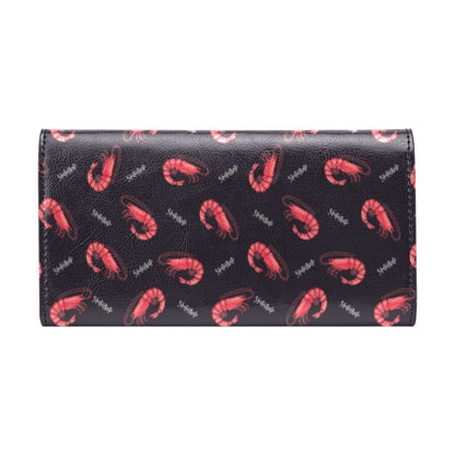 Shrimp Print Design LKS302 Women's Trifold Wallet