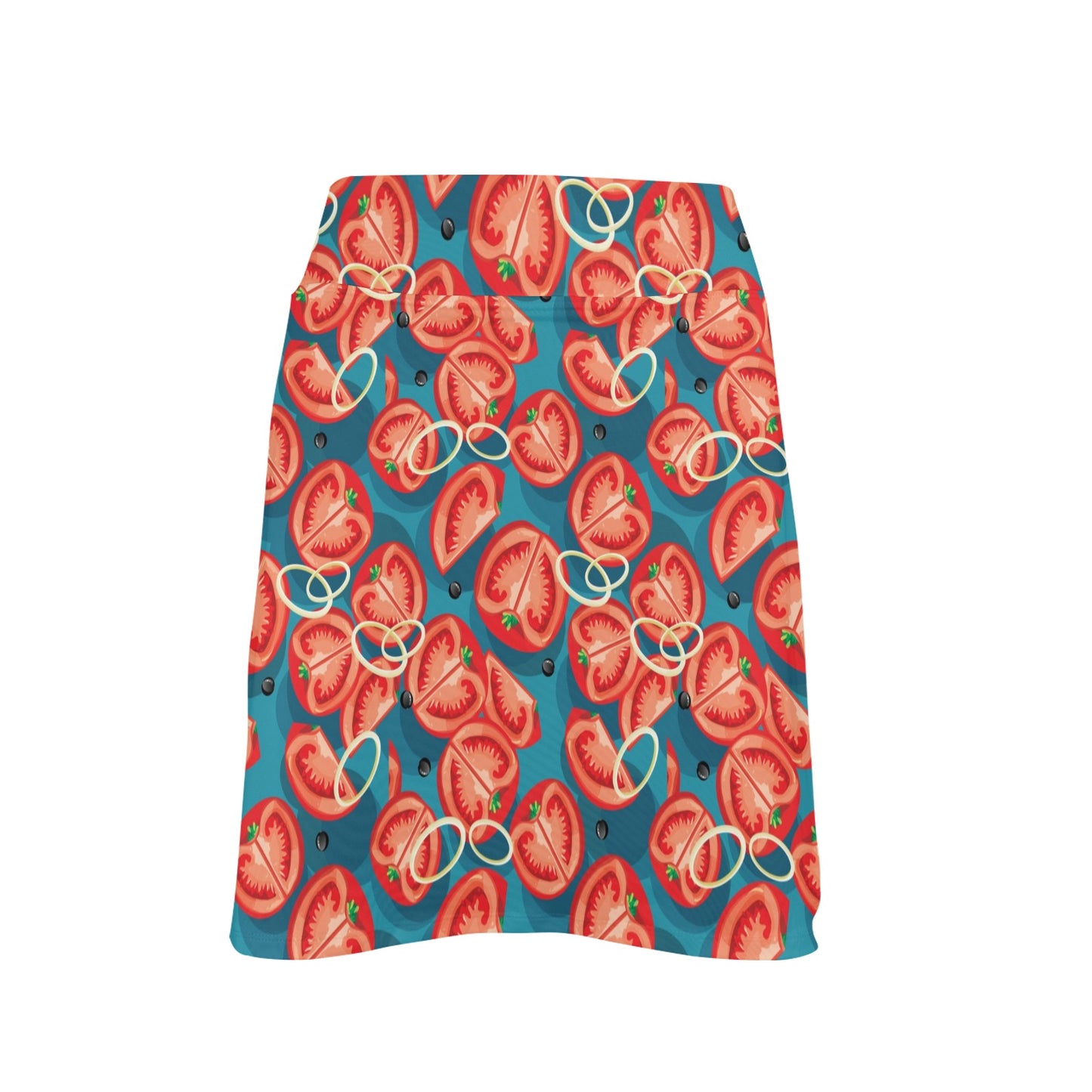 Tomato Print Design LKS301 17" Golf & Pickleball Skort with Pockets