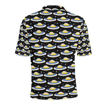 UFO Print Design LKS303 Men Polo Shirt