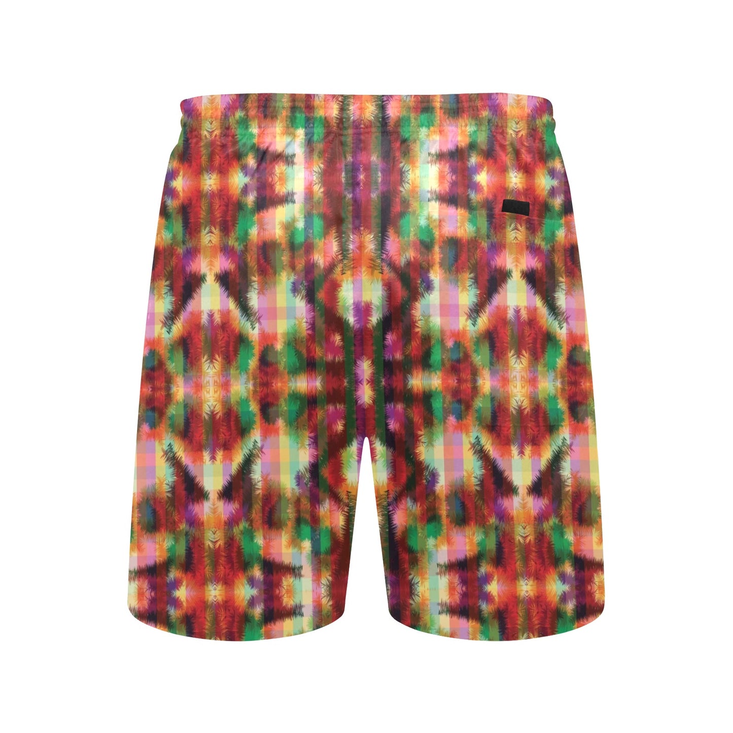 Tie Dye Print Design LKS301 Men's Swim Trunks Beach Shorts