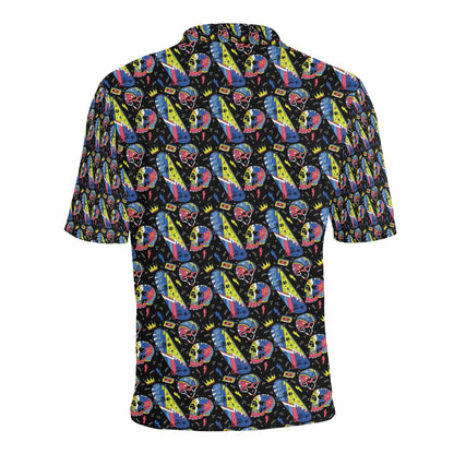 Skateboard Print Design LKS304 Men Polo Shirt