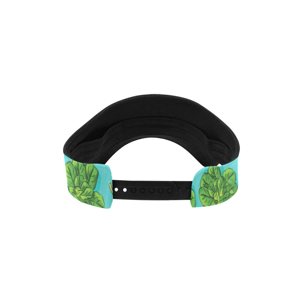 Spinach Print Design LKS301 Unisex Sun Visor
