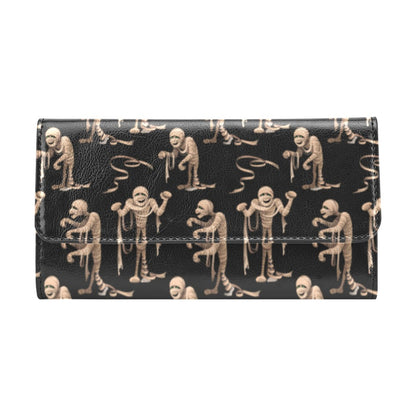 Mummy Print Design LKS302 Women's Trifold Wallet