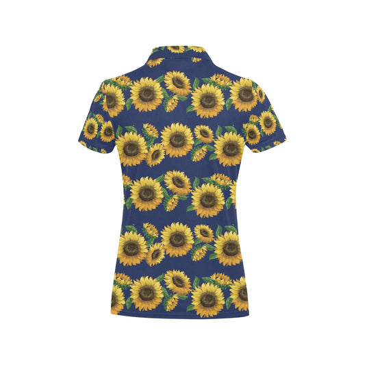 Sunflower Print Design LKS307 Women's Polo Shirt