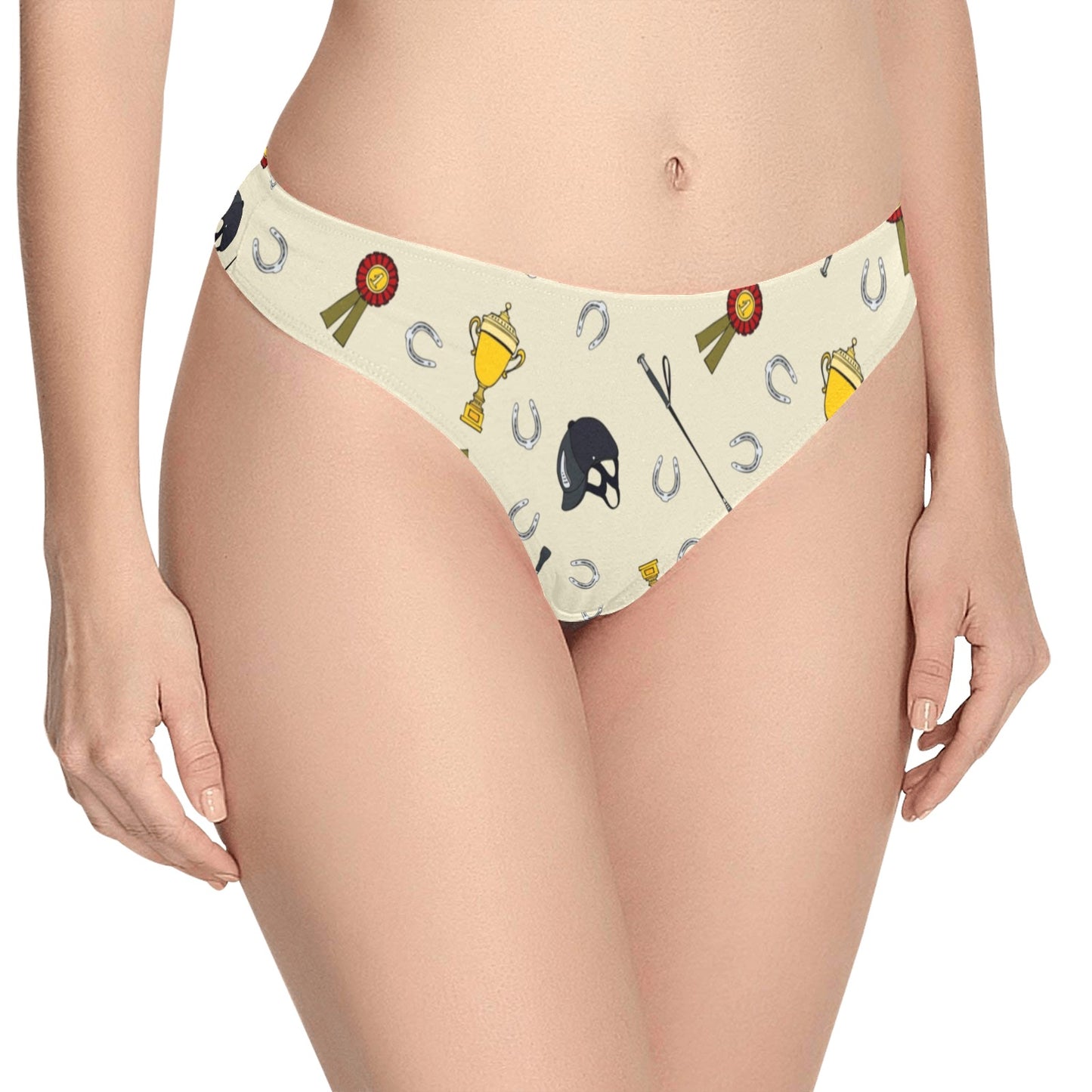 Equestrian Horseshoe Equipment Women's Thongs