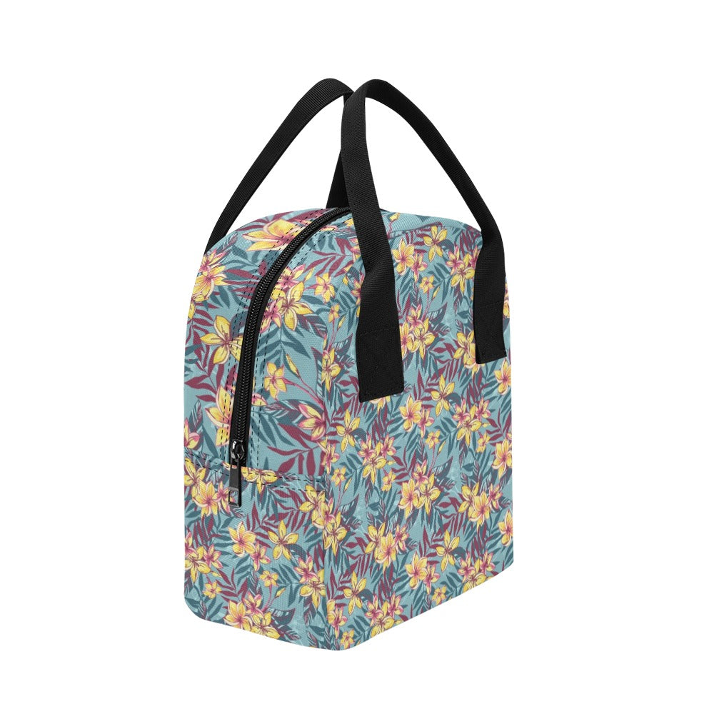 Summer Floral Print Design LKS304 Insulated Lunch Bag