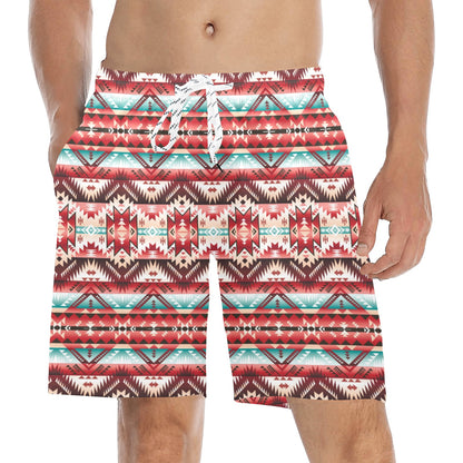 Aztec Western Style Print Pattern Men's Swim Trunks Beach Shorts