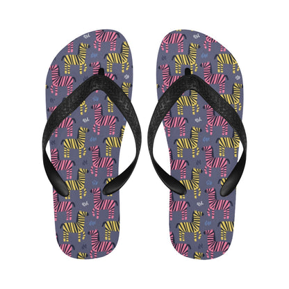 Zebra Print Design LKS303 Flip Flops