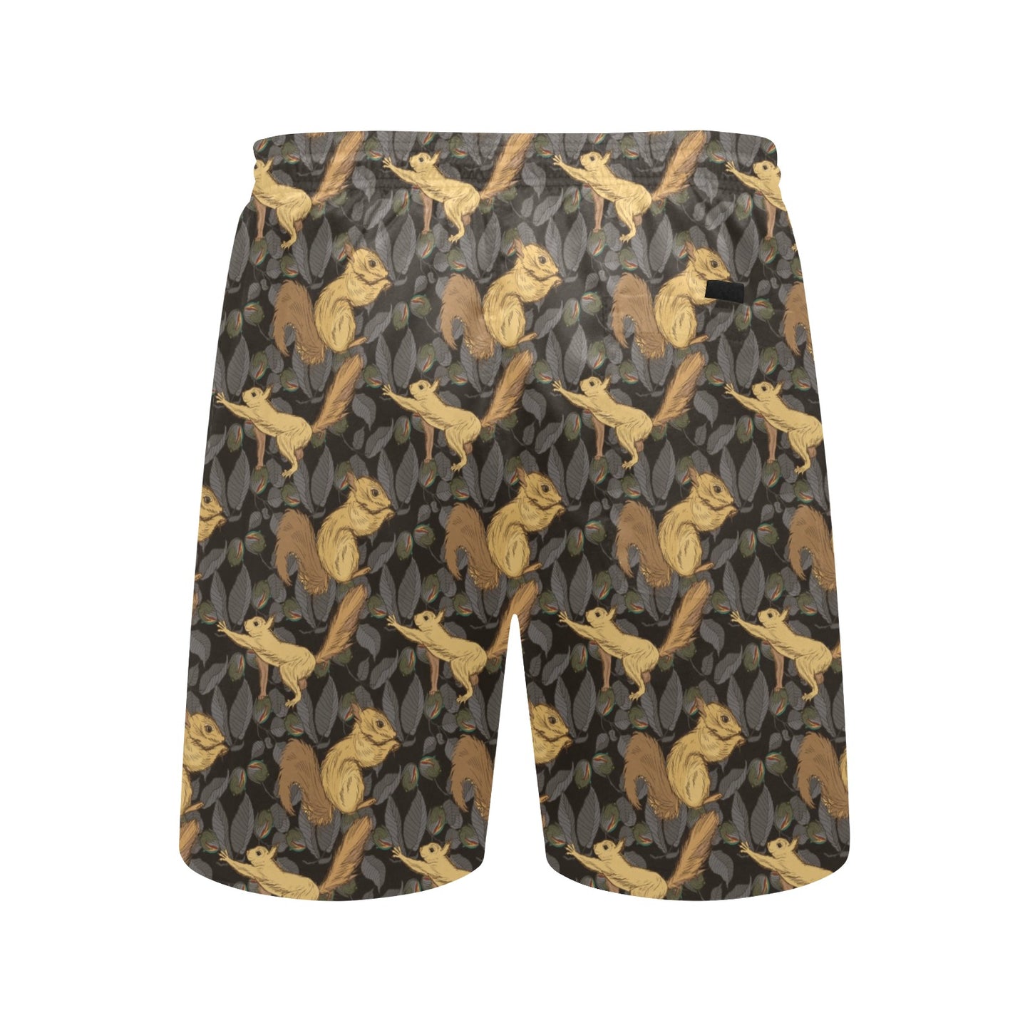 Squirrel Print Design LKS309 Men's Swim Trunks Beach Shorts