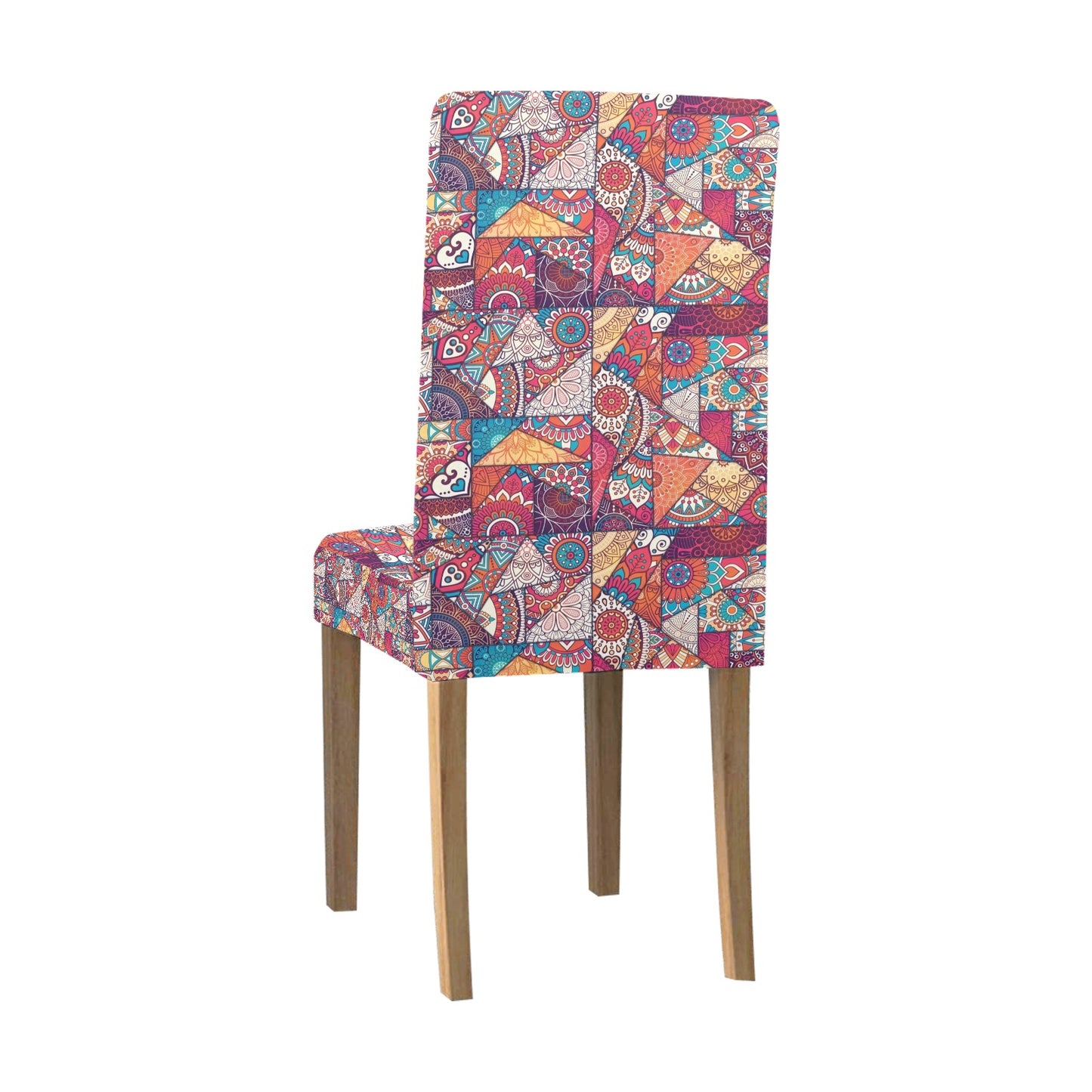 Patchwork Print Design LKS401 Dining Chair Slipcover