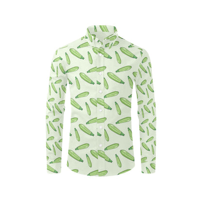 Zucchini Print Design LKS302 Men's Long Sleeve Dress Shirt