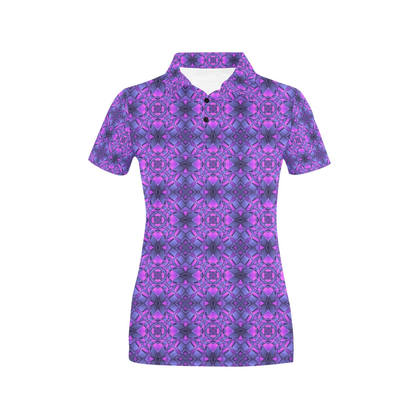 kaleidoscope Pattern Print Design Women's Polo Shirt