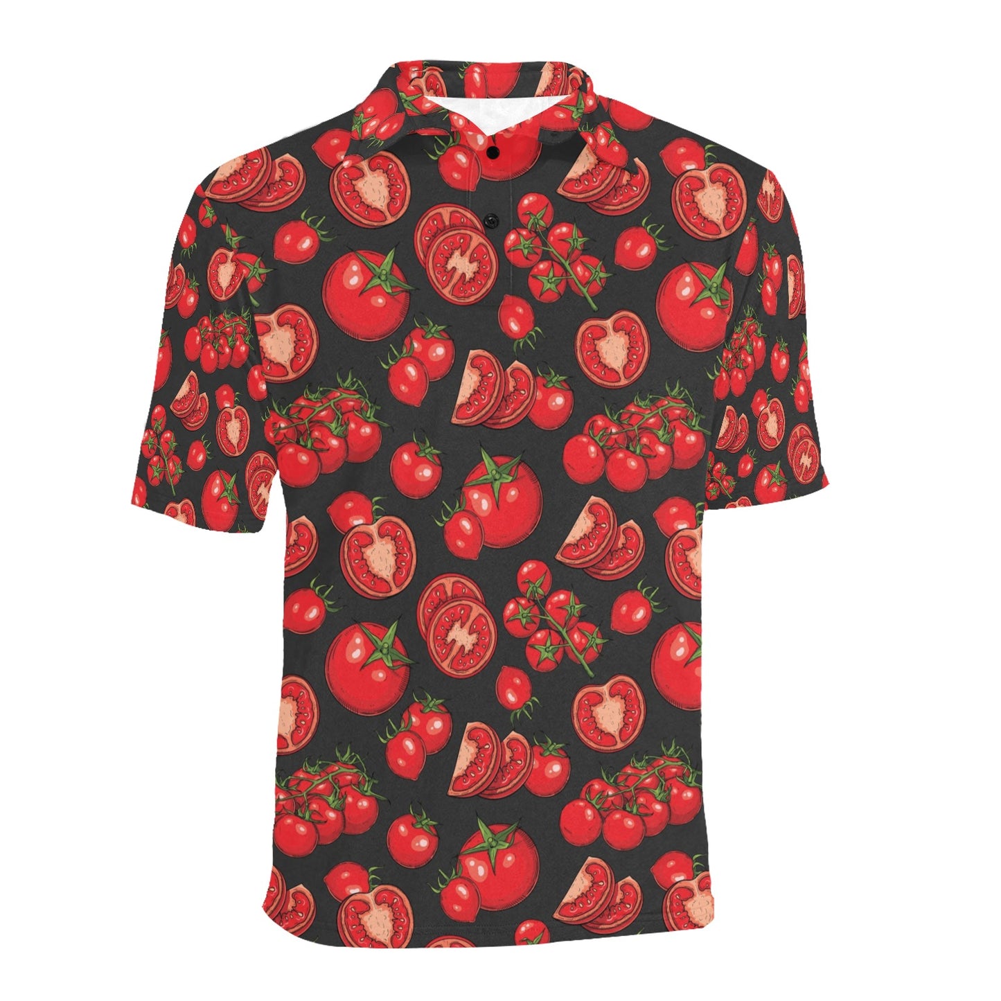 Tomato Print Design LKS303 Men Polo Shirt
