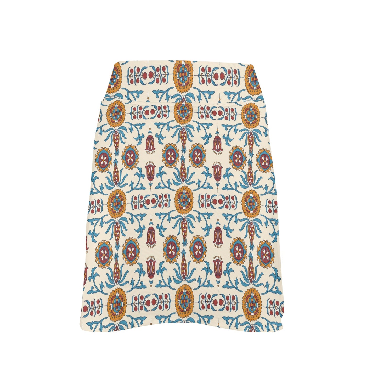 Suzani Print Design LKS301 17" Golf & Pickleball Skort with Pockets