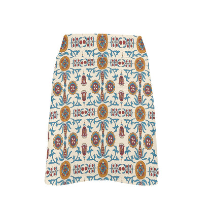 Suzani Print Design LKS301 17" Golf & Pickleball Skort with Pockets