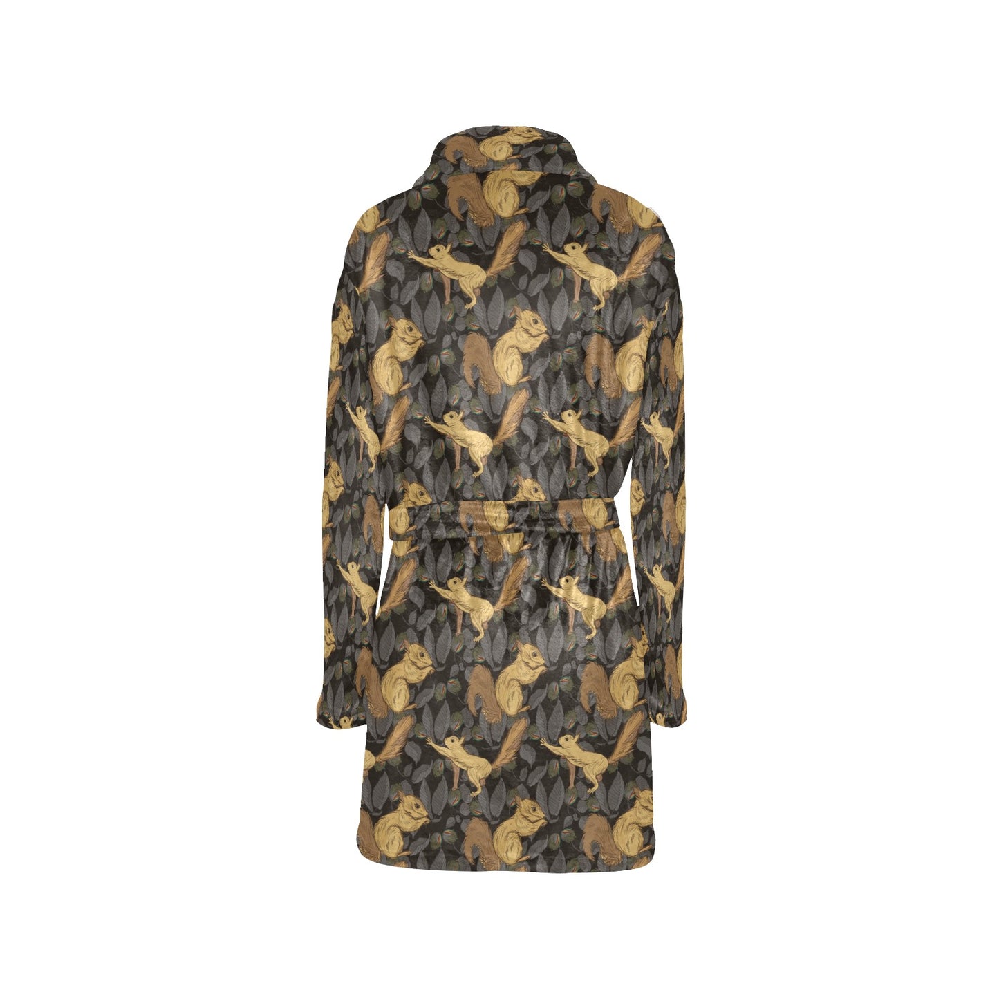 Squirrel Print Design LKS309 Women's Fleece Robe