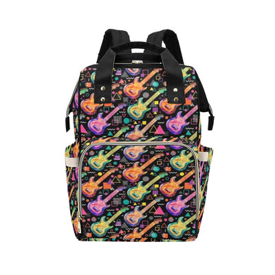 Electric Guitar Print Design LKS403 Diaper Bag Backpack