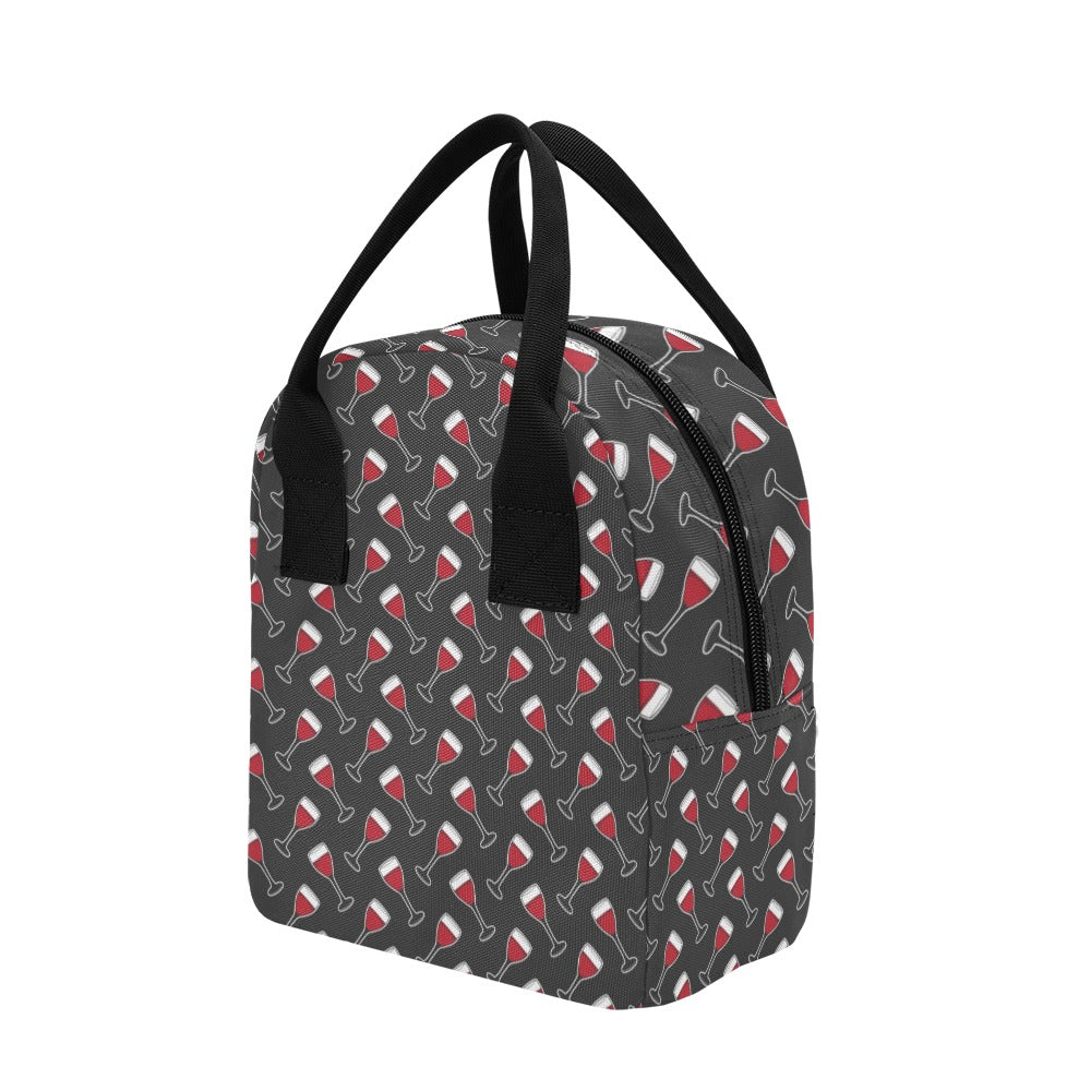 Wine Print Design LKS308 Insulated Lunch Bag