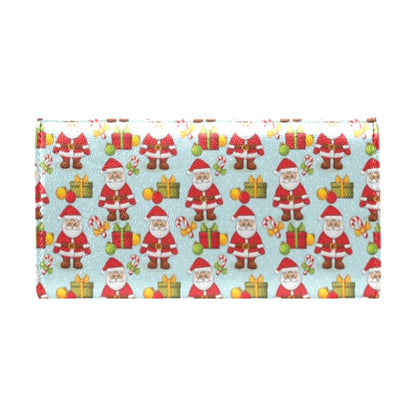 Santa Christmas Themed Print Design LKS303 Women's Trifold Wallet