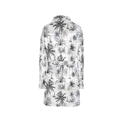 Pacific island Pattern Print Design A04 Women's Fleece Robe