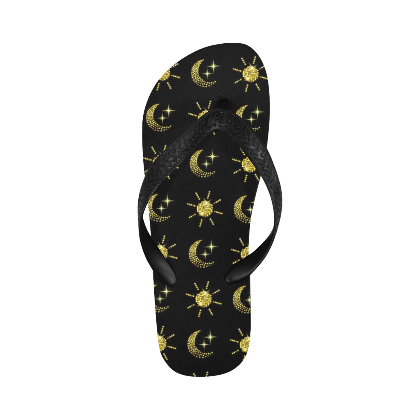 Sun Moon Print Design LKS304 Flip Flops