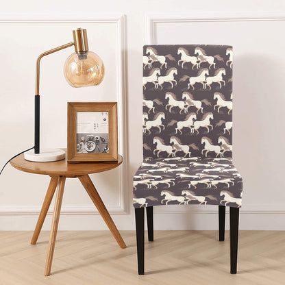 Horse Print Design LKS304 Dining Chair Slipcover