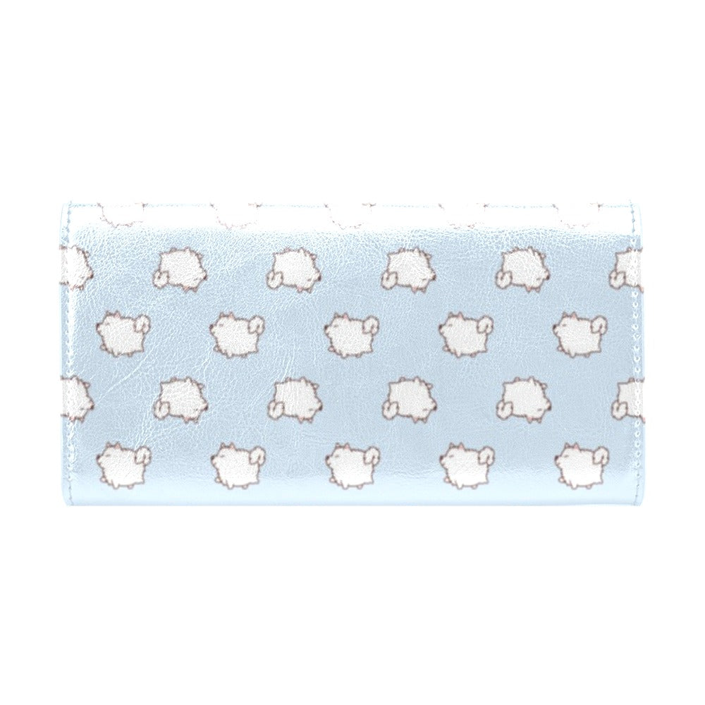Samoyeds Print Design LKS301 Women's Trifold Wallet