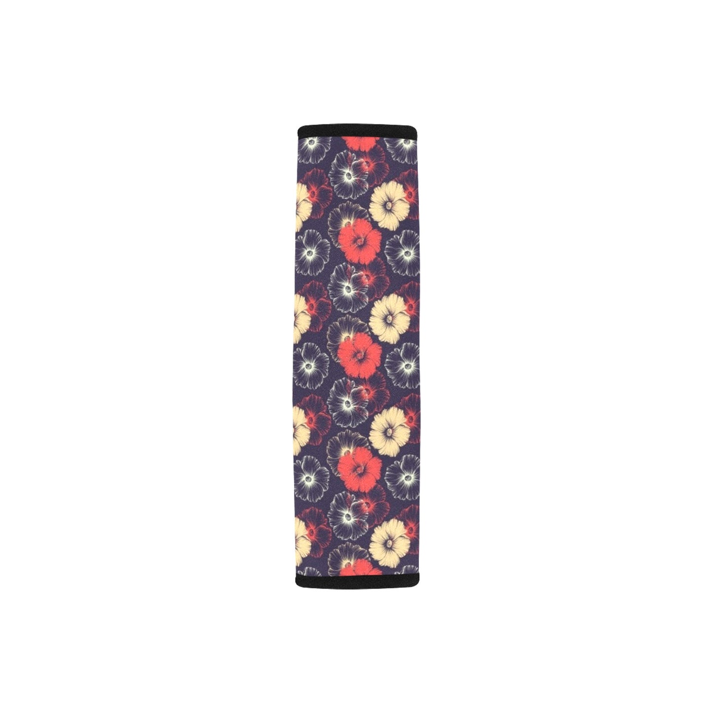 Tropical Flower Print Design LKS302 Car Seat Belt Cover